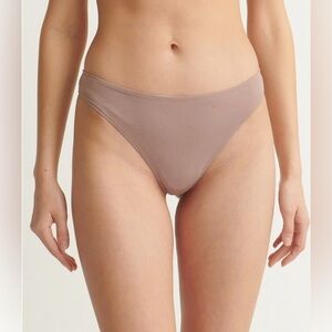 Skin Worldwide Genny Thong Panty, Fawn, Size XXL